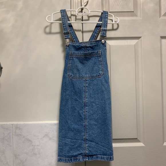 Denim overall dress - Picture 1 of 3